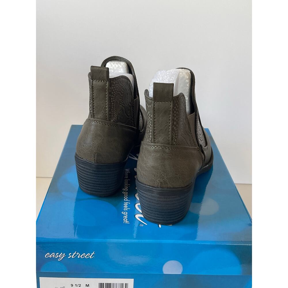 NIB Easy Street Legend Women's Ankle Boots Grey Size 9.5 M - Picture 6 of 11